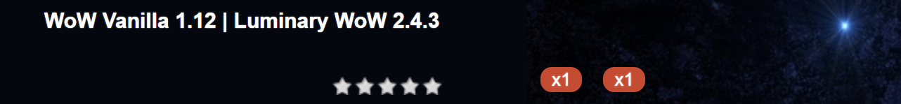 WoW Vanilla 1.12 | Luminary WoW 2.4.3